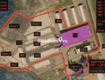 Вид территории. Сухой склад (+18) Склад Московская обл, Пушкино, деревня Алёшино , 5 000 м2 фото 1